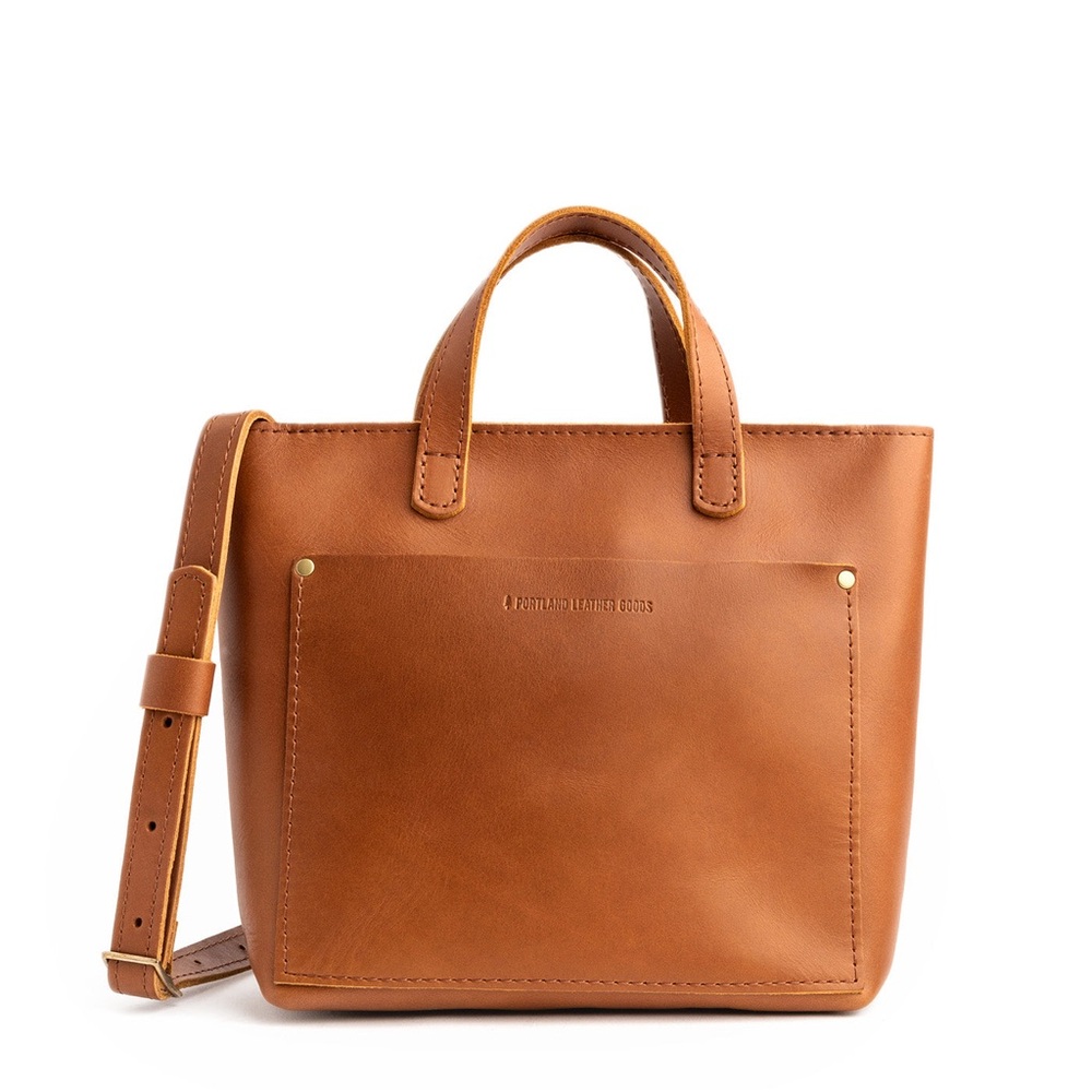 NWOT Portland Leather Goods Mini Crossbody Leather Tote
